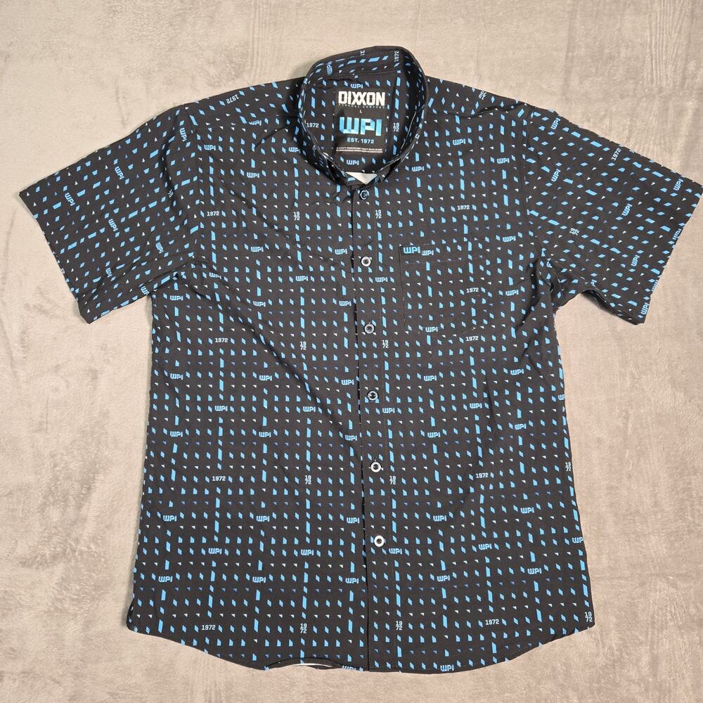 Dixxon Flannel Co WPI 1972 Short Sleeve Button Up Shirt Men’s Large Black